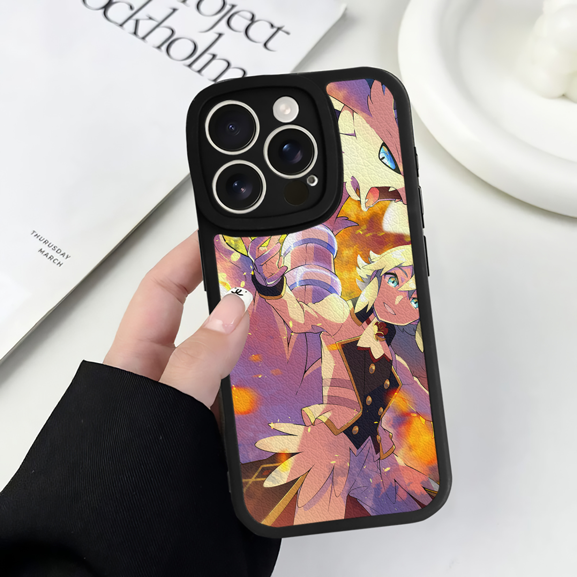 （画像用） ポケットモンスター Pokémon 【iPhone 16シリーズ対応】シリコンスマホケース（レザー調） 材質：シリコン